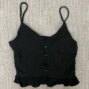 Black Forever 21 Crop Top Tank Size S